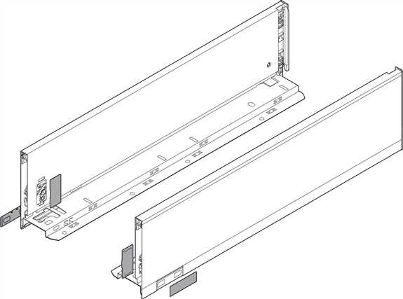 770K4502I Legrabox Drawer Side Stainless Steel